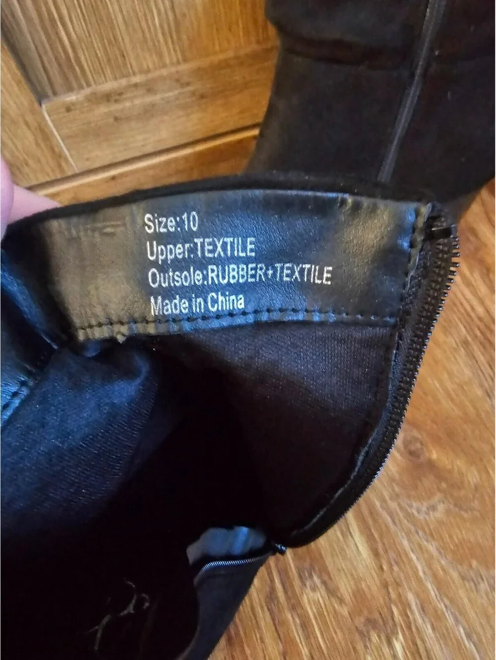 NY&C Ankle Boots Women’s 10 Black Block Heel Side Zip